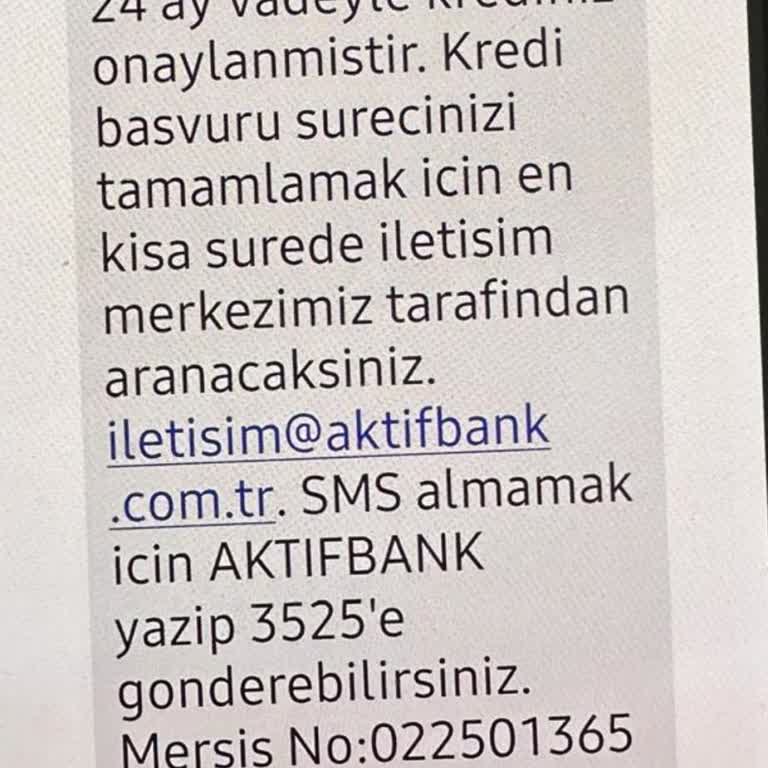 Hiçbir Başvurumuz Yokken Kredi Onayı Mesajı Geldi, Acil Düzeltme Bekliyoruz