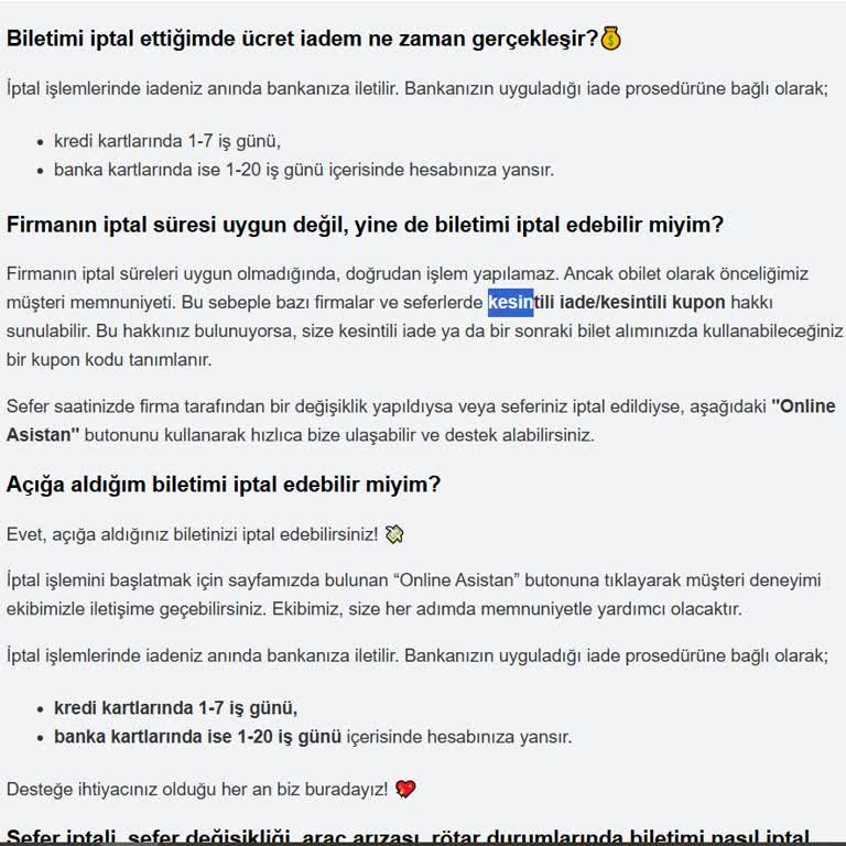 Müşteri Hizmeti Eksikliği Ve Bilet İptalinde Mağduriyet