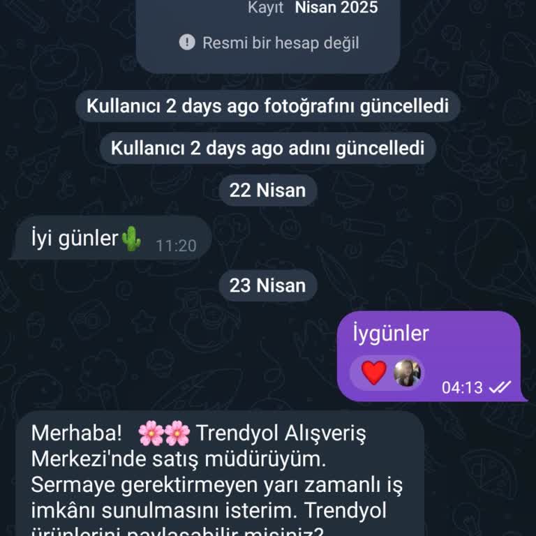 Kişisel Bilgilerim Kullanılarak Adıma Yapılacak İşlemlerden Sorumluluk Kabul Etmiyorum: Trendyol Ve Telegram Üzerinden Yaşadığım Güvenlik Endişesi