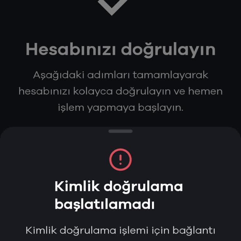 Kimlik Doğrulama Sorunu Nedeniyle Hesap İşlemlerinin Aksaması