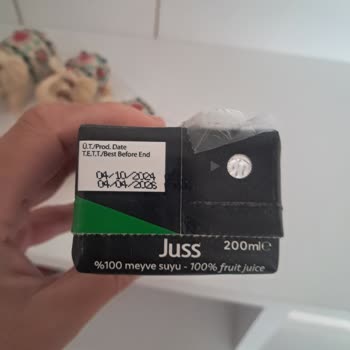 Juss Marka Meyve Suyunda Yabancı Maddeyle Karşılaştım