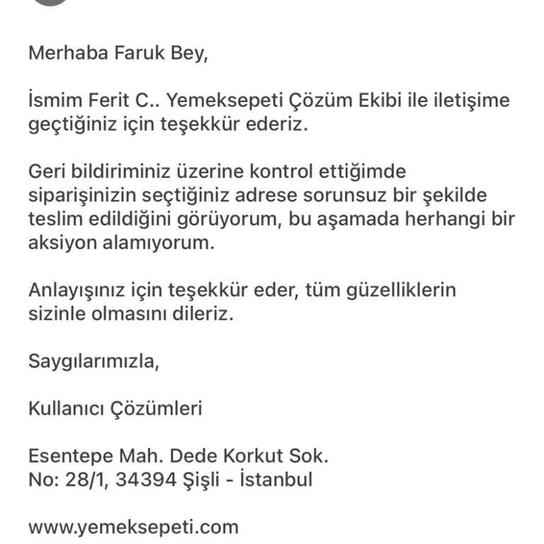 Siparişim Teslim Edilmedi, Destek Alamadım Ve Param Gitti