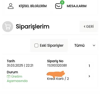 Siparişim Haftalardır Üretim Aşamasında Kaldı