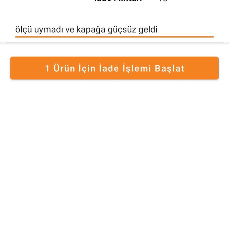 İade Sürecindeki Hatalar Ve Kullanıcı Deneyimi Sorunu