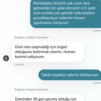 Siparişim Gelmedi, İade Ve Destek Sürecinde Mağdur Oldum