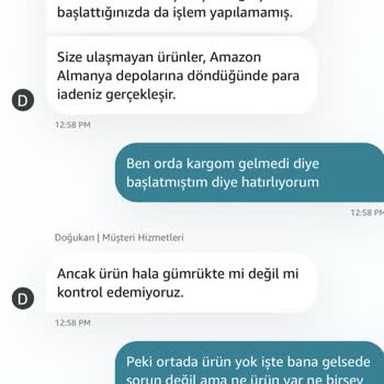 Siparişim Gelmedi, İade Ve Destek Sürecinde Mağdur Oldum