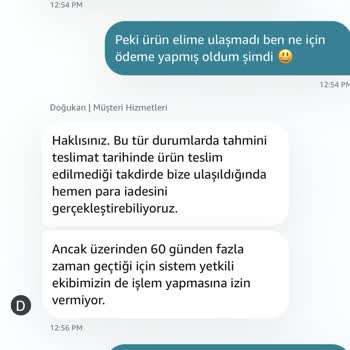 Siparişim Gelmedi, İade Ve Destek Sürecinde Mağdur Oldum