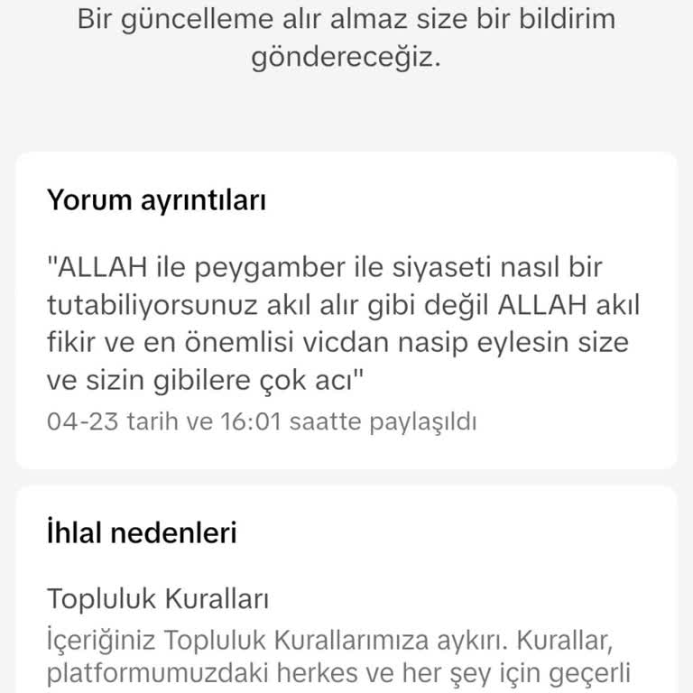 Yorumlarım Haksız Yere Silinirken Küfürlü Yorumlar Kalıyor Adalet İstiyorum