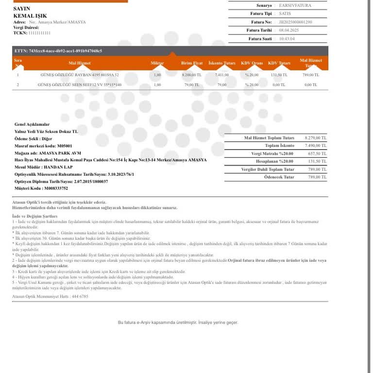 Atasun Optik'te Gözlüğüm Kırıldı, Mağaza Müdüründen Kaba Davranış Ve Yetersiz Çözüm