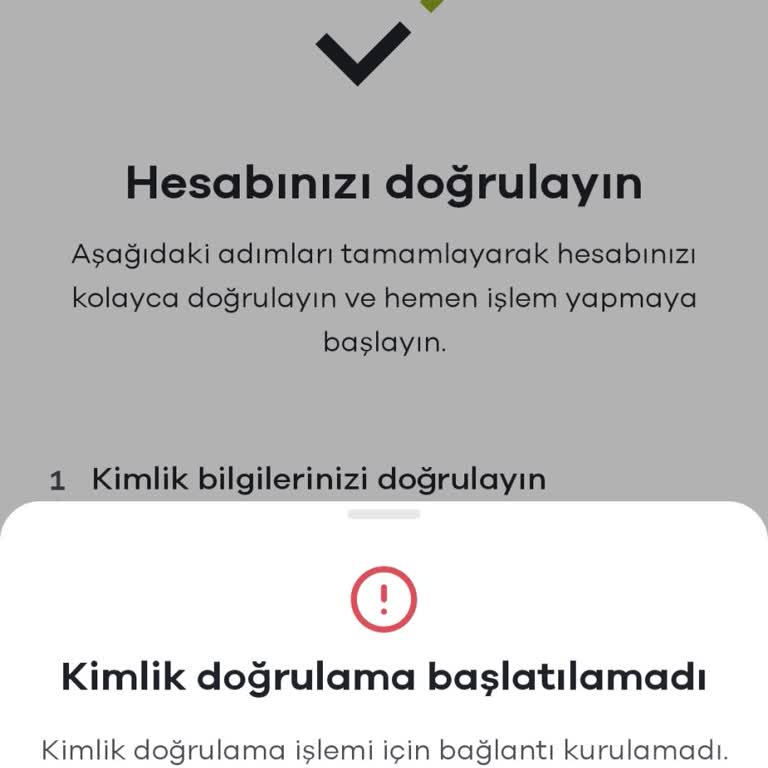 Kimlik Doğrulama Sorunu Ve Müşteri Hizmetlerine Ulaşılamıyor