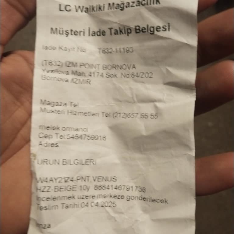 İade Talebim Onaylandı, Mağazada İşlem Yapılmadı