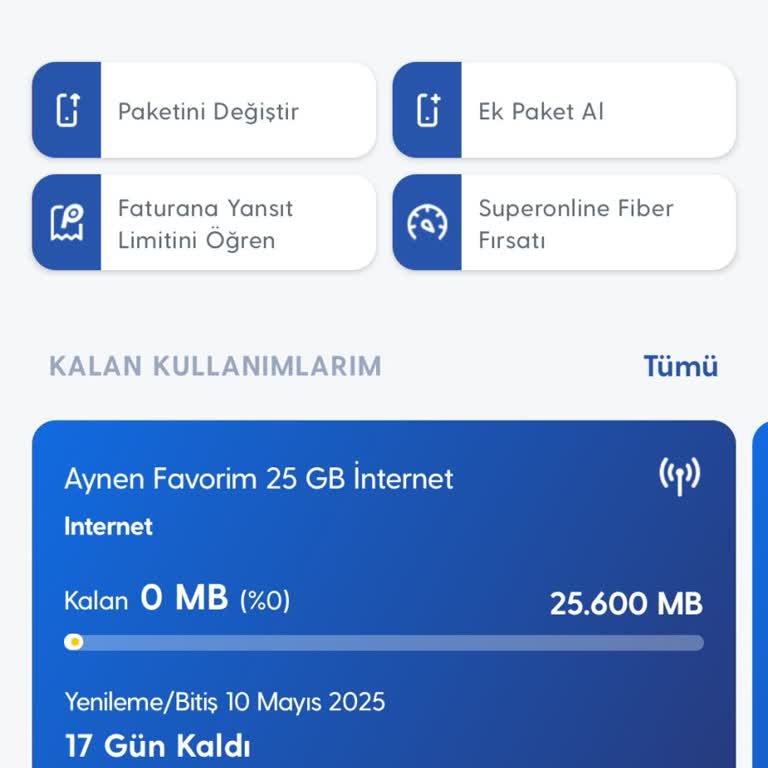 Turkcell'de İnternet Paketi Hızla Bitiyor, Cayma Bedeli Mağduriyeti Yaşıyorum