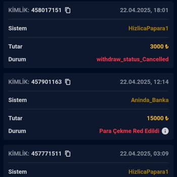 Çekim Talebim Sürekli Reddedildi, Canlı Destek Yanıt Vermiyor