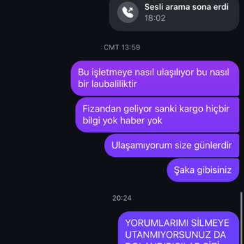 Sipariş Takibi Ve İletişim Sorunu Yaşadım