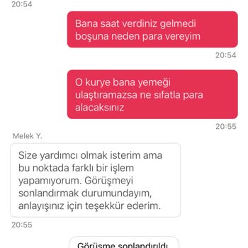 Siparişim 2 Saatte Teslim Edilmedi, İptal Edince Para Yanacak Dediler