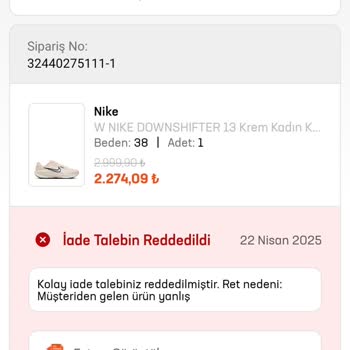 Aras Kargo İade Edilen Ürünün Eksik Olduğu İddiasıyla Talebimin Reddedilmesi Ve Mağduriyet