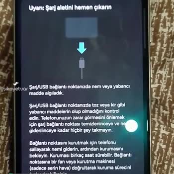 Samsung Nem Sorunu Yüzünden Telefonu Şarj Edemiyorum!