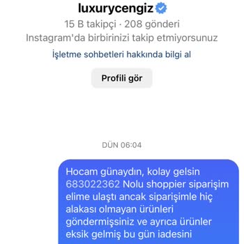 Sipariş Edilen Ürünlerle Gönderilenler Farklı Ve Eksik Geldi