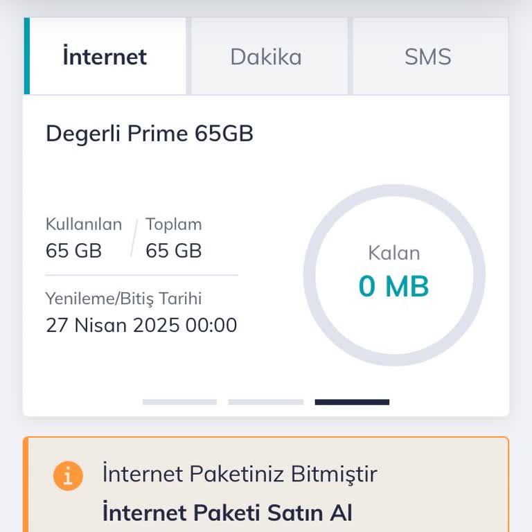 Prime 65 Tarifesinde Sosyal Medya Sınırsızlığına Rağmen İnternetim Tükeniyor