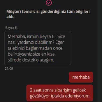 3 Saatte Gelmeyen Sipariş Ve İade Talebi