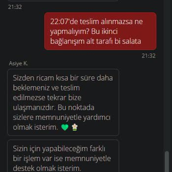 3 Saatte Gelmeyen Sipariş Ve İade Talebi