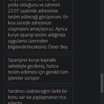 3 Saatte Gelmeyen Sipariş Ve İade Talebi