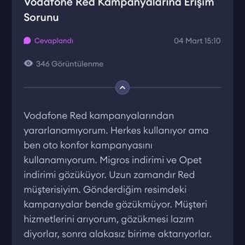 Vodafone Yanımda'ya Giriş Sorunu: Aylardır Çözüm Yok