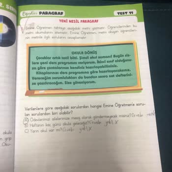 Yanlış Cevap Anahtarı İle Karşılaşınca Hayal Kırıklığı