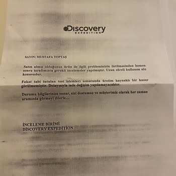 2 Ayda Açılan Ayakkabı İçin Garanti Reddi