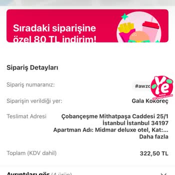 Yemek Siparişim Gecikti Ve Soğuk Geldi, Müşteri Hizmeti Yetersiz