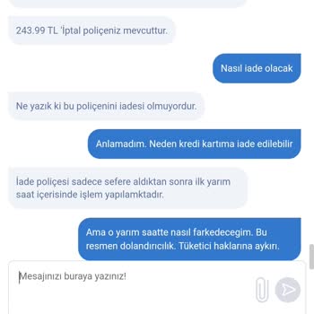 Bilet Ücretinden Fazla Çekim Ve İade Sorunu Yaşadım