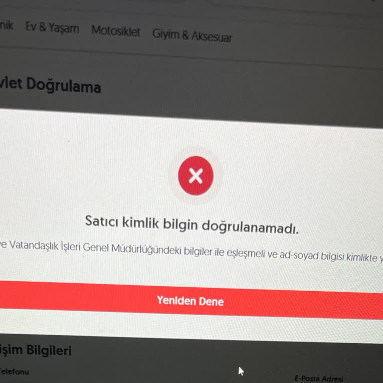 E-devlet Doğrulama Hatası Nedeniyle Paramı Alamıyorum