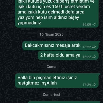 Ekstra Ücret Ödememe Rağmen Siparişim Eksik Ve İlgisiz Müşteri Hizmeti