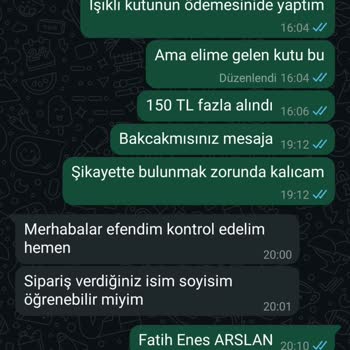 Ekstra Ücret Ödememe Rağmen Siparişim Eksik Ve İlgisiz Müşteri Hizmeti