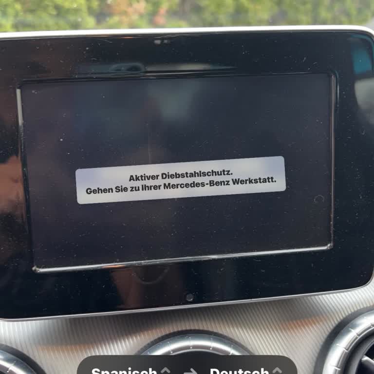 Mercedes-Benz Radyo Güvenlik Kodu Hakkında Destek Talebi