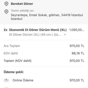 Hesabım Üzerinden Bilgim Dışında Sipariş Verildi