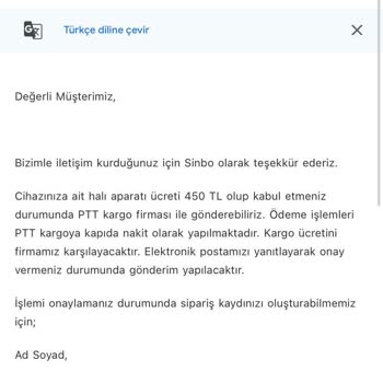 Garanti Kapsamındaki Süpürgeye Haksız Tamir Ücreti Talebi