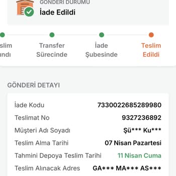 Yanlış İade Kodu Nedeniyle Mağduriyet Ve İade Sürecinde Yaşanan Sorunlar