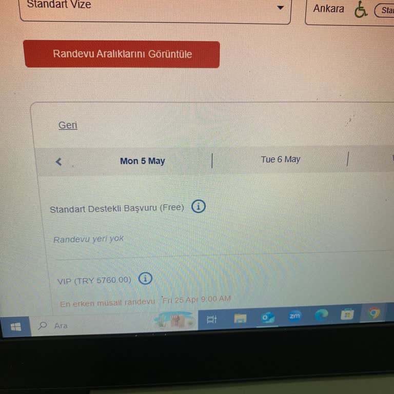 VFS Global'dan İngiltere Vizesi İçin Randevu Alamıyorum, Ücretli Randevular Sorunu