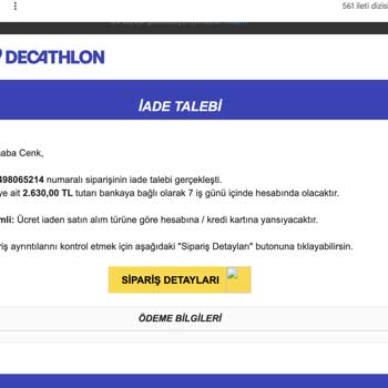 Deprem Gününde Alınan Çadır Siparişimin Sebepsiz İptali Ve Mağduriyet