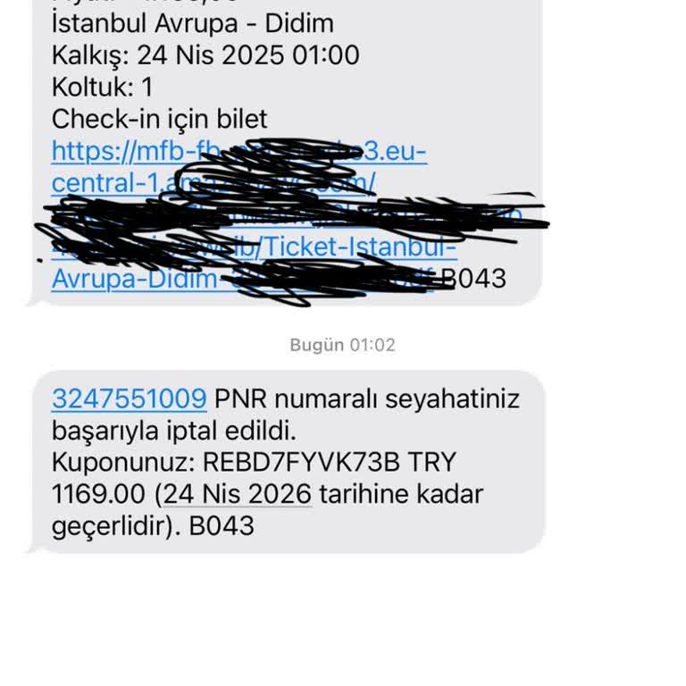 Otobüs İptali Bildirimi Yapılmadı Toplantılarıma Katılamadım Mağdur Edildim