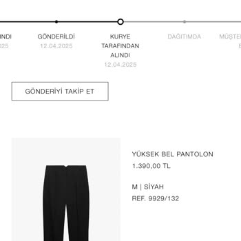 Zara Online Siparişim Teslim Edilmeden İade Edildi, Para İadesi Yapılmadı