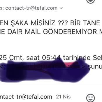 Tefal.com'dan Yaptığım Alışverişte Sipariş Bilgilendirmesi Yapılmıyor, Müşteri Hizmetlerine Ulaşılamıyor