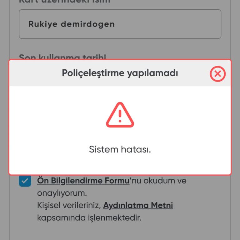 Online Sigorta Yenileme Ve İptal Sürecinde Sürekli Sorun Yaşıyorum