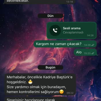 WhatsApp Destek Hattı Ve Sipariş Sürecinde İlgisizlik
