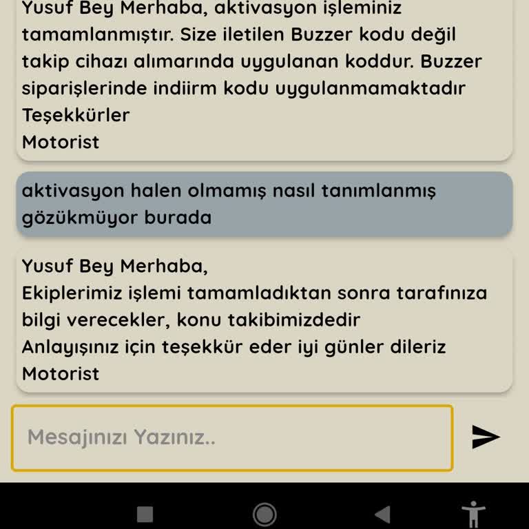 Satın Aldığım Takip Cihazının Aktivasyonu Yapılmıyor, İlgisizlikle Karşılaşıyorum
