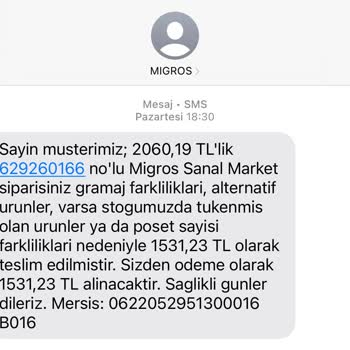 Migros Sanal Market'te Kampanyalı Ürün Alımında Haksız İade Ve İletişimsizlik