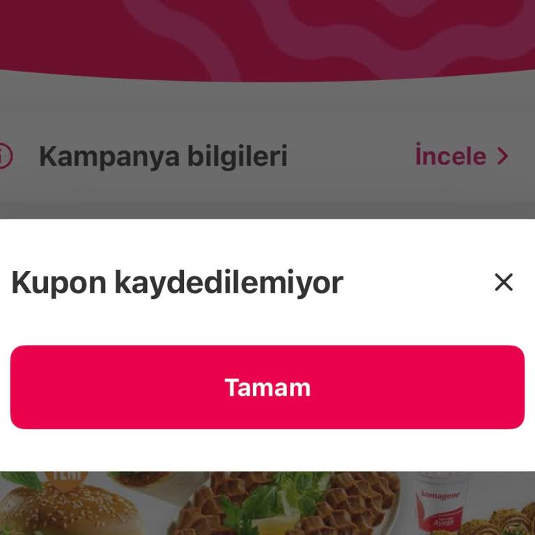 Yemeksepeti Kuponları Yeni Hesapta Çalışmıyor Sürekli Hata Alıyorum