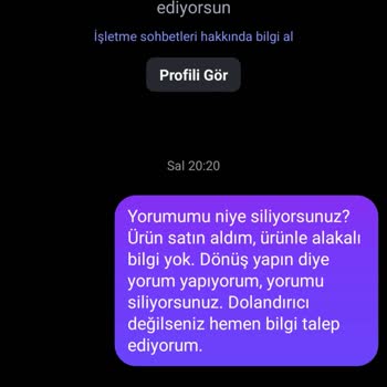 Sipariş Verdim, Ürünüm Gönderilmedi Ve Hiçbir Şekilde Ulaşamıyorum