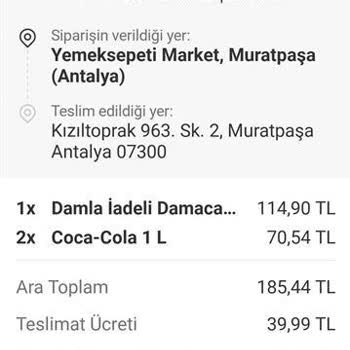 İade Edilmeyen Sipariş Ücreti Ve Cevapsız Destek